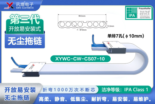 （4）蘇州訊煜電子,開放易安裝式無塵拖鏈（3代）,XYWC-CW-CS07-10訊煜開放易安裝式無塵拖鏈_214